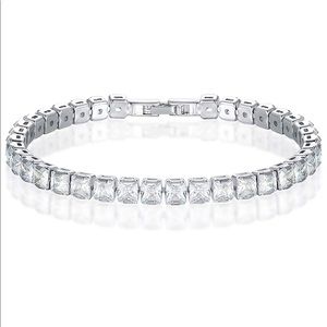 New Friendship Tennis Bracelet 18K White Gold P